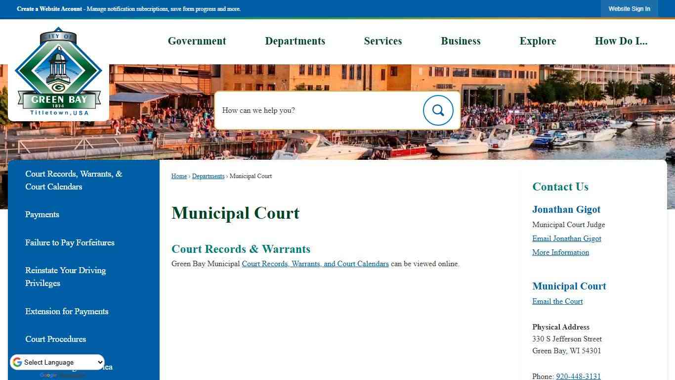 Municipal Court | Green Bay, WI